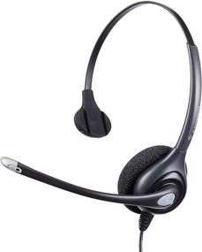 img 4 attached to 🎧 Enhance Your Communication with Plantronics SUPRA PLUS MONAURAL/NC HEADSET ( HW251N ) - Silver/Gray