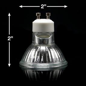 img 1 attached to Pack of 20 ETOPLIGHTING GU10-120V-50W-20P 50W 120V MR16 Type Halogen UV Glass Cover GU10 Base Light Lamp Bulbs