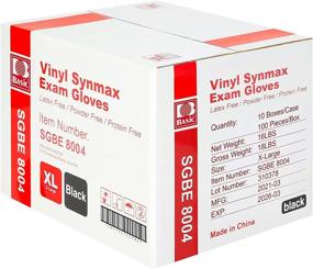 img 3 attached to ️🧤 Synmax Vinyl Exam Gloves - 1000pcs - Latex-Free & Powder-Free - X LARGE, Black Color - Disposable Medical Gloves