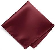 🔴 burgundy solid pocket square by tiemart logo