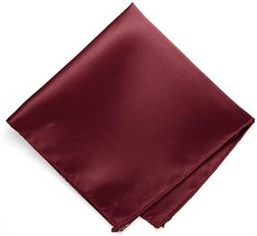 img 1 attached to 🔴 Burgundy Solid Pocket Square by TieMart