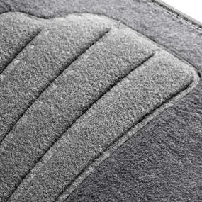 img 2 attached to 🏆 FH Group Gray Premium Carpet Floor Mats with Heel Pad for Enhanced Comfort (Model: F14401GRAY)