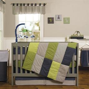 img 4 attached to 👶 Trend Lab Perfectly Preppy 3-Piece Crib Bedding Set