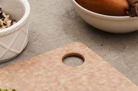 img 2 attached to Эпикурейская серия кухонной разделочной доски - 14,5 x 11,25 дюймов: натуральный и эффективный необходимый предмет для кухни.