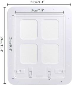 img 3 attached to Lockable Magnetic Self Closing Function 11 4Inx9 4In