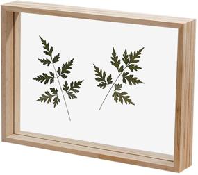 img 4 attached to Wood Vintage Double Sided Glass Artwork Pressed Flower Display Frame by JUSTDOLIFE