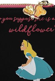 img 1 attached to 🌸 Loungefly x Disney Alice in Wonderland Flowers AOP Wallet: An enchanting accessory for Disney fans.