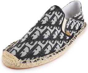 img 4 attached to Men's Embroidered Braided Espadrilles: Alexis Leroy Shoes for Loafers & Slip-Ons