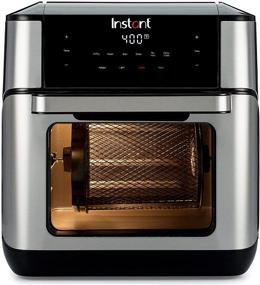 img 4 attached to 🔥 Instant Vortex Plus 10 Quart Air Fryer: Ultimate Air Frying, Rotisserie, & Convection Oven - Cook, Roast, Bake, Dehydrate, and Warm, 1500W Powerful Stainless Steel and Black Appliance