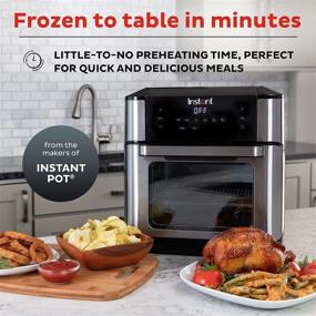 img 3 attached to 🔥 Instant Vortex Plus 10 Quart Air Fryer: Ultimate Air Frying, Rotisserie, & Convection Oven - Cook, Roast, Bake, Dehydrate, and Warm, 1500W Powerful Stainless Steel and Black Appliance