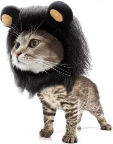 img 4 attached to GALOPAR Cat Apparel: Halloween Lion Mane Wig for Cats and Small Dogs – Perfect for Parties, Photoshoots, and Cosplay Fun!