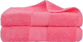 img 4 attached to 🌹 Babiclean Rose Pink Hand Towels for Bathroom - Set of 2 (16x28) | Highly Absorbent, Lightweight, Fast-Drying | Durable Towels for Bathroom, Hotel, Spa, Salon, and Gym