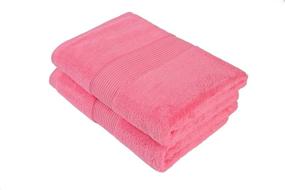 img 3 attached to 🌹 Babiclean Rose Pink Hand Towels for Bathroom - Set of 2 (16x28) | Highly Absorbent, Lightweight, Fast-Drying | Durable Towels for Bathroom, Hotel, Spa, Salon, and Gym