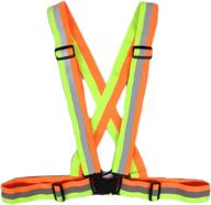 cool nik reflective vest for men and women - multi-purpose safety reflector gear for running, cycling, and walking - fully adjustable and multi-color логотип