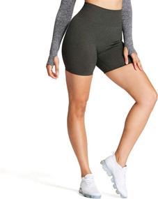 img 4 attached to Aoxjox Womens Waisted Seamless Workout Sports & Fitness