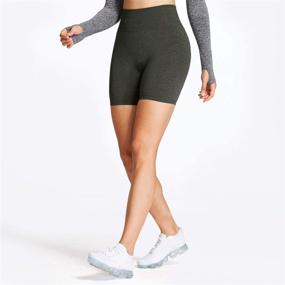 img 1 attached to Aoxjox Womens Waisted Seamless Workout Sports & Fitness
