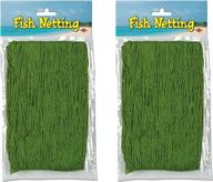 🐟 beistle green fish netting 2 piece, 4' x 12': enhance décor with authentic nautical vibes logo