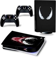 🎮 protect and personalize your ps5 console and controller with ven decal kit - ps5 console skin and controller skins set, playstation 5 skin wrap decal sticker ps5 disk edition logo