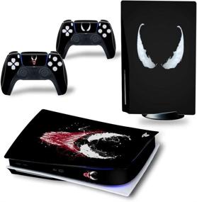 img 4 attached to 🎮 Protect and Personalize your PS5 Console and Controller with Ven Decal Kit - PS5 Console Skin and Controller Skins Set, Playstation 5 Skin Wrap Decal Sticker PS5 Disk Edition