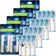 🪥 16-pack generic double clean design electric toothbrush replacement heads - compatible with oral b pro 7000, 1000, 8000, 9000, 1500, 5000, kids, vitality & more! logo