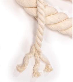 img 1 attached to Natural Twisted Cotton Rope Stranded