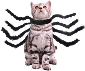 img 3 attached to 🕷️ Changeary Halloween Cats Dogs Costume: Dog Spider Costume for Festive Dress-up and Accessorizing - Perfect for Cats, Small and Large Dogs to Transform into Black and Red Giant Spiders