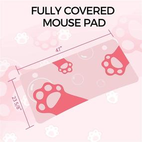 img 3 attached to 🎮 47-Inch Eureka Ergonomic Gaming Desk: Stylish Pink Computer Desk for Home Office & Girls