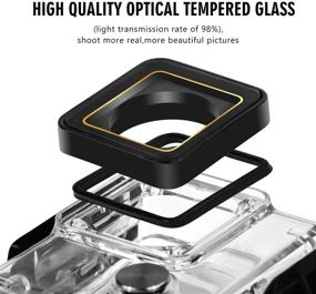 img 3 attached to 📷 Beinhome Waterproof Housing Case for GoPro Hero 3+ 4: Ultimate Protection for Underwater Adventures with Quick Release Mount