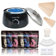 🔥 oakeer waxing kit: effective hair removal at home with 6 bags wax beans and 62 accessories for women and men logo