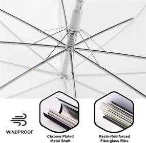 img 1 attached to Свадебный зонт с навесом Windproof Crystal