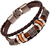 kelistom bracelets wristbands adjustable brown vintage logo