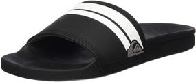 img 4 attached to Quiksilver Men's Slide Sandal Black 👞 - Stylish & Comfy Shoes for Men