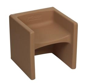 img 1 attached to Flexible Classroom Seating: Children's Factory Cube Chair for Kids, Indoor/Outdoor Toddler Chair, Almond (CF910-015)
