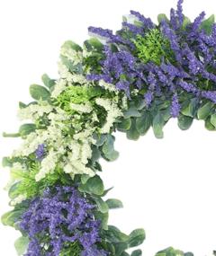 img 2 attached to Emlyn Artificial Foam Lavender Wreath