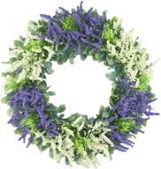 emlyn artificial foam lavender wreath логотип