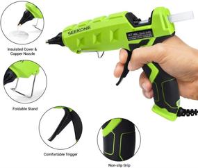 img 2 attached to 🔥 SEEKONE Hot Glue Gun Kit: 60/100W Dual Power Heavy Duty High Temp Melt Gun with 20 Pcs Glue Sticks - Ideal for Home Repairs, Crafts, DIY, and Sealing