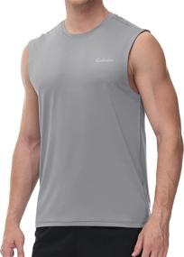 img 2 attached to Cakulo Workout Sleeveless Running Bodybuilding Sports & Fitness in Team Sports