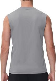 img 3 attached to Cakulo Workout Sleeveless Running Bodybuilding Sports & Fitness in Team Sports