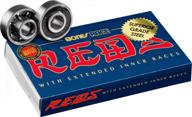 🏎️ bones race reds skateboard bearings - 8-pack | enhancing performance and speed logo