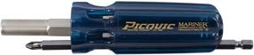 img 2 attached to 💧 Picquic 88102 Carded Mariner 7 Bit Multi Bit Screwdriver - Aqua, Resistant to Corrosion