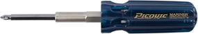 img 4 attached to 💧 Picquic 88102 Carded Mariner 7 Bit Multi Bit Screwdriver - Aqua, Resistant to Corrosion