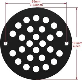 img 3 attached to 4 Inch Screw Shower Strainer Replacement