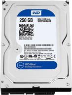 🖥️ жесткий диск wd blue 250 гб для настольного компьютера: 3,5 дюйма, sata 6gbps, 7200 об/мин, 16 мб кэша (wd2500aakx) (версия для старых версий) логотип