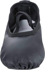 img 3 attached to Кожаные тапочки Dynadans Toddler Black 4M