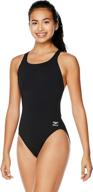 endurance+ super pro solid adult one piece swimsuit by speedo - women's logo