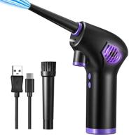 🔋 blyphoo electric cordless air duster for computers - upgraded 15000mah rechargeable battery, ideal compressed air can replacement with powerful 36000 rpm, 10w type-c fast charging logo