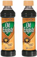 🔆 old english scratch cover for light woods, 8 fl oz bottle, pack of 2 - effective wood polish solution logo