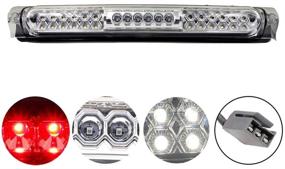 img 4 attached to 🚦 Chrome Third Brake Light Bar for Ford F150 (1997-2004) | High Mount LED Taillight Assembly