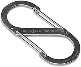 img 2 attached to 🔗 Nite Ize S-Biner Stainless Steel #3 Brushed Carabiner 25lb (4-Pack)