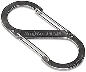 img 4 attached to 🔗 Nite Ize S-Biner Stainless Steel #3 Brushed Carabiner 25lb (4-Pack)